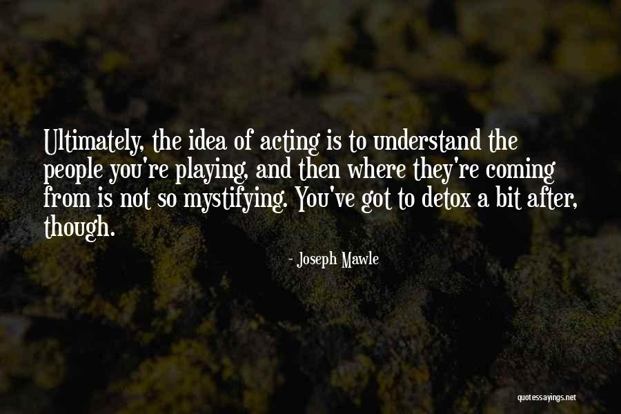 Coming After You Quotes By Joseph Mawle