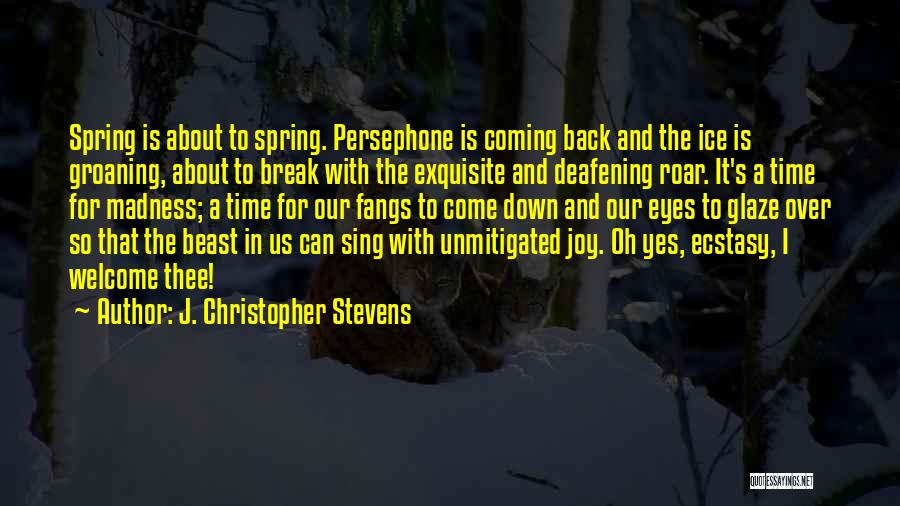 Coming Back Down Quotes By J. Christopher Stevens