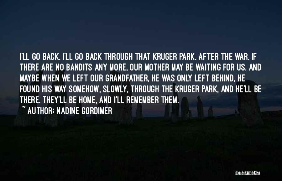 Coming Back Home Quotes By Nadine Gordimer