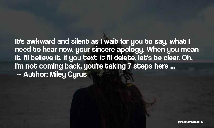 Coming Back To Each Other Quotes By Miley Cyrus