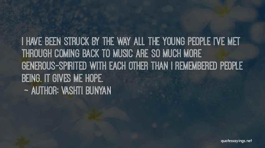 Coming Back To Each Other Quotes By Vashti Bunyan