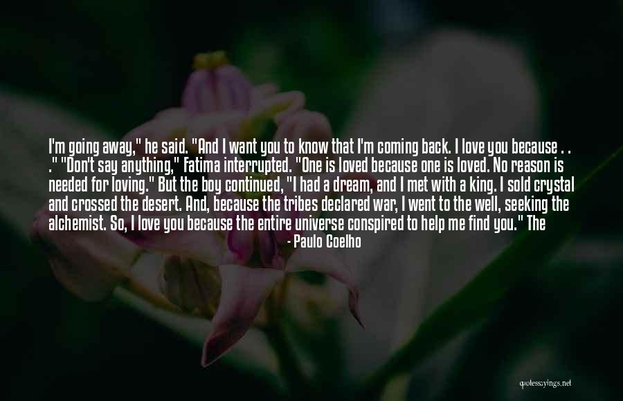 Coming Back To The One You Love Quotes By Paulo Coelho