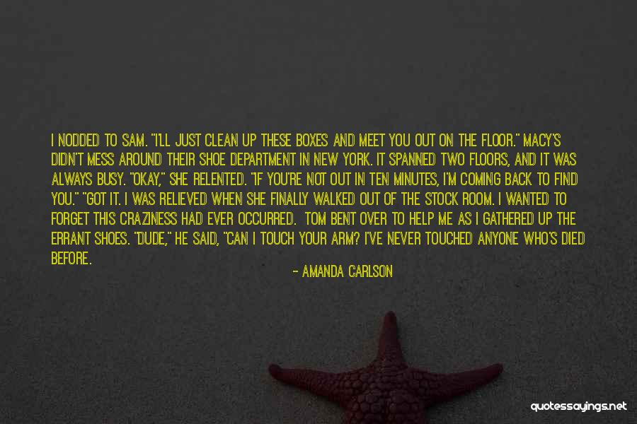 Coming Back Up Quotes By Amanda Carlson Coming Back Up Quotes By Amanda Carlson