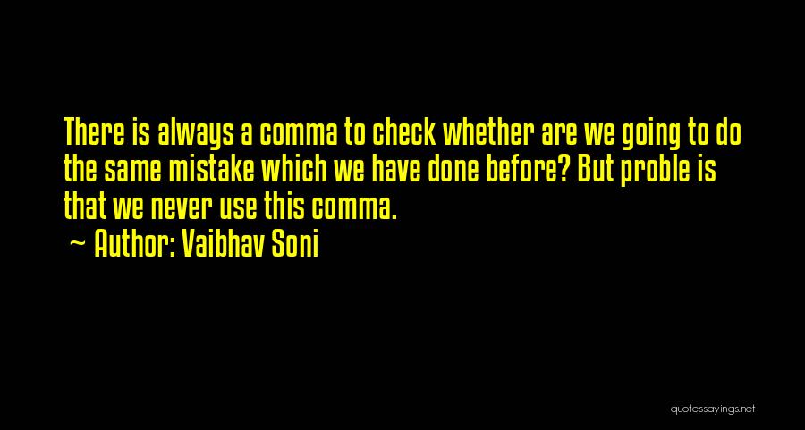 Comma Before The Quotes By Vaibhav Soni