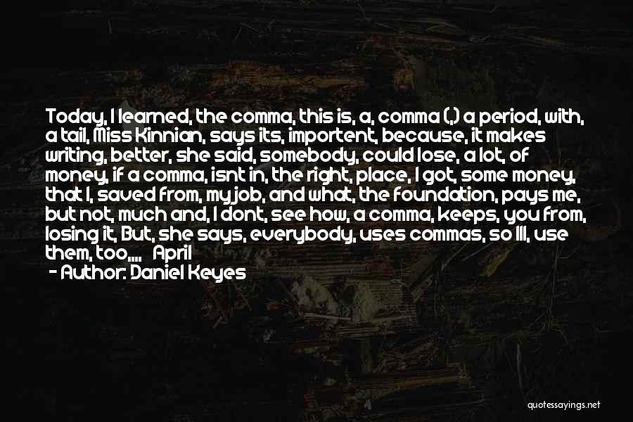 Comma Use And Quotes By Daniel Keyes