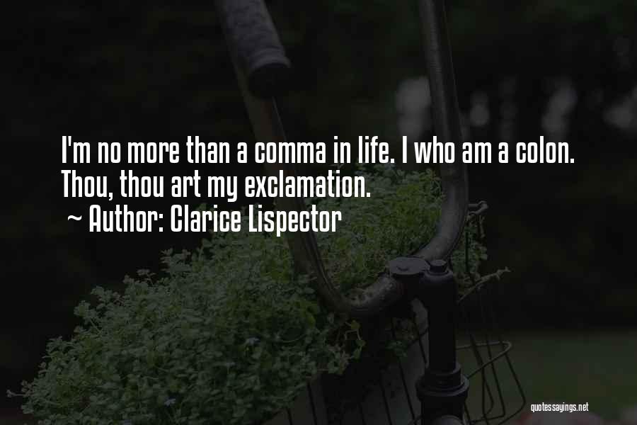 Comma Within Quotes By Clarice Lispector