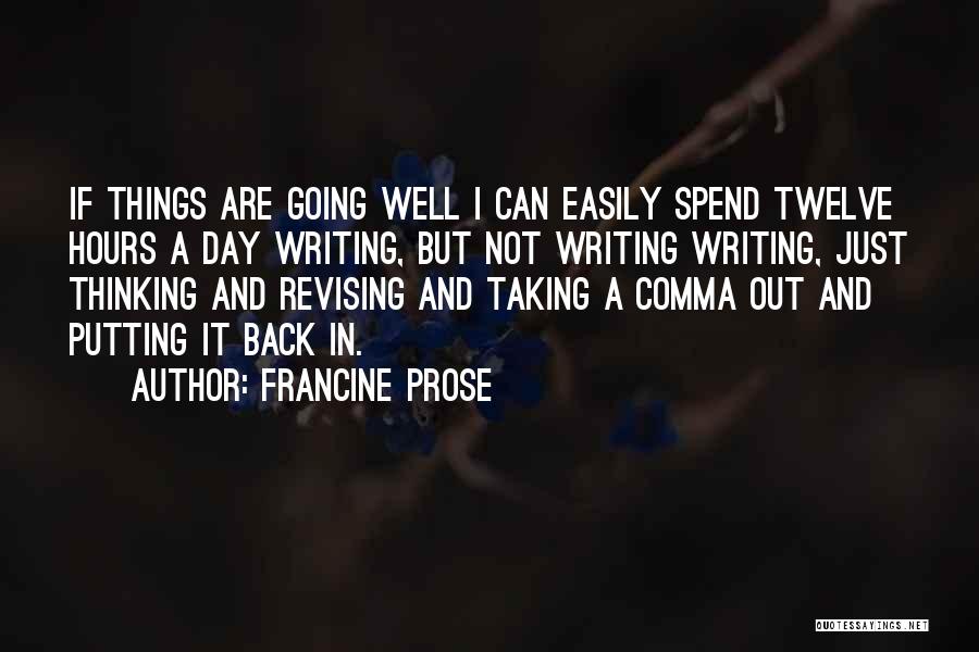 Comma Within Quotes By Francine Prose