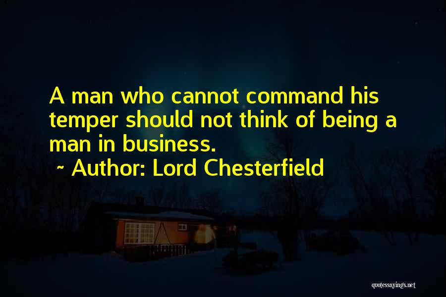 Command Quotes By Lord Chesterfield