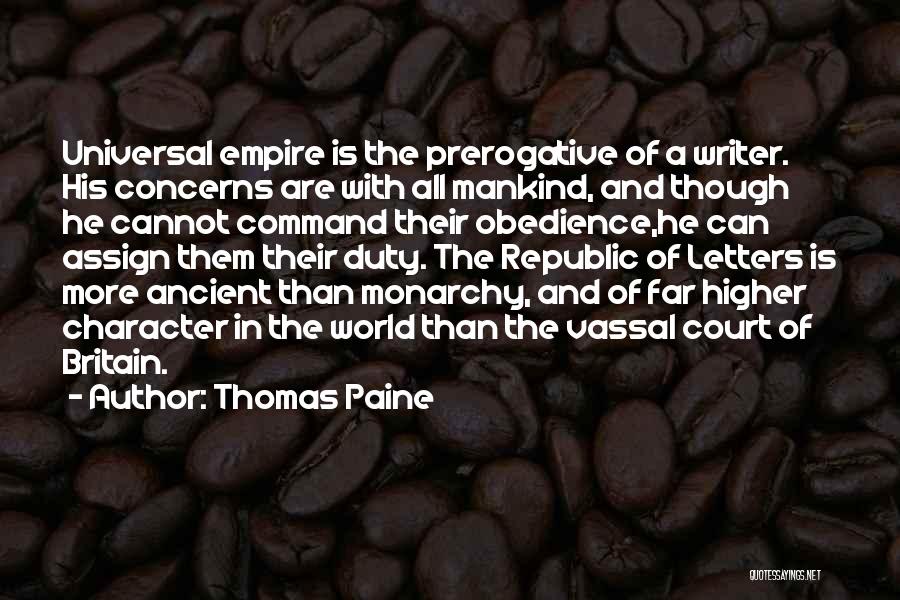 Command Quotes By Thomas Paine