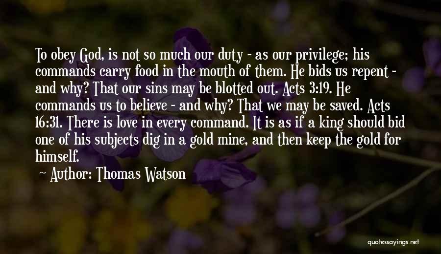 Command Quotes By Thomas Watson