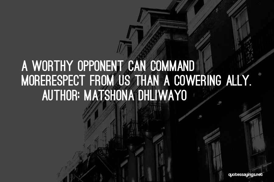 Command Respect Quotes By Matshona Dhliwayo