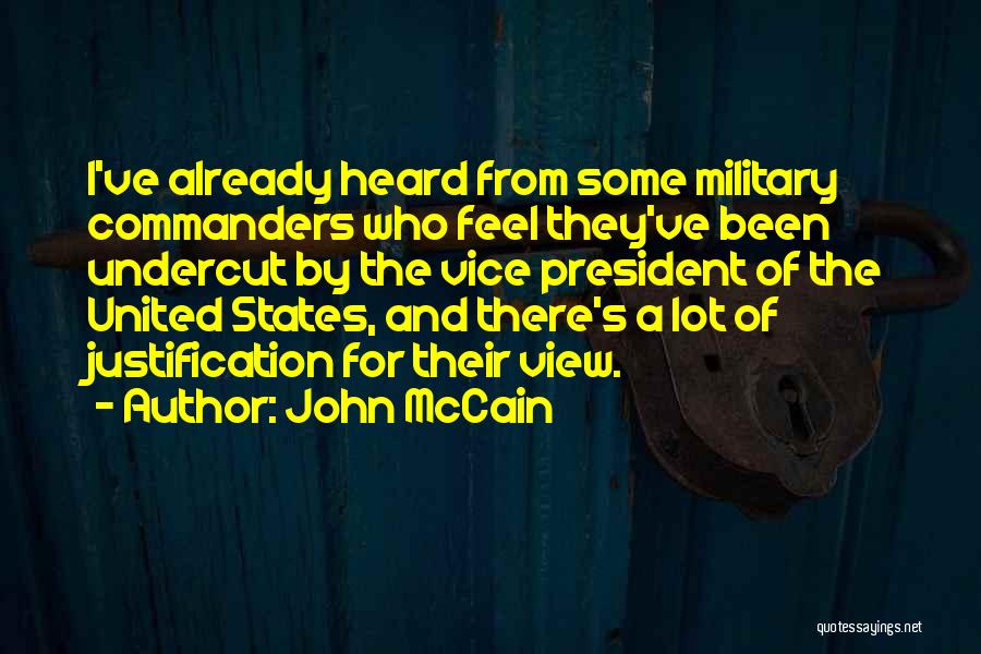 Commanders Quotes By John McCain
