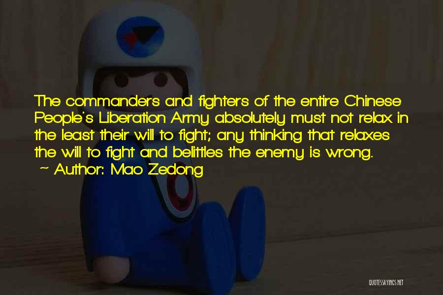 Commanders Quotes By Mao Zedong