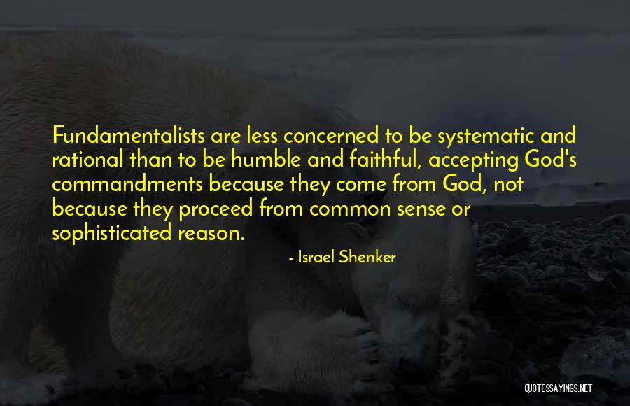 Commandments Quotes By Israel Shenker