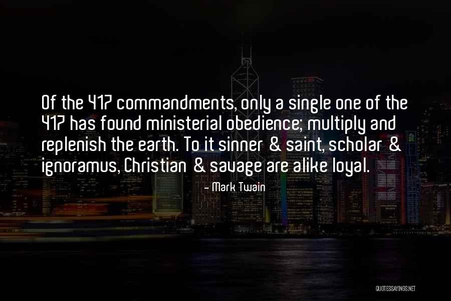 Commandments Quotes By Mark Twain