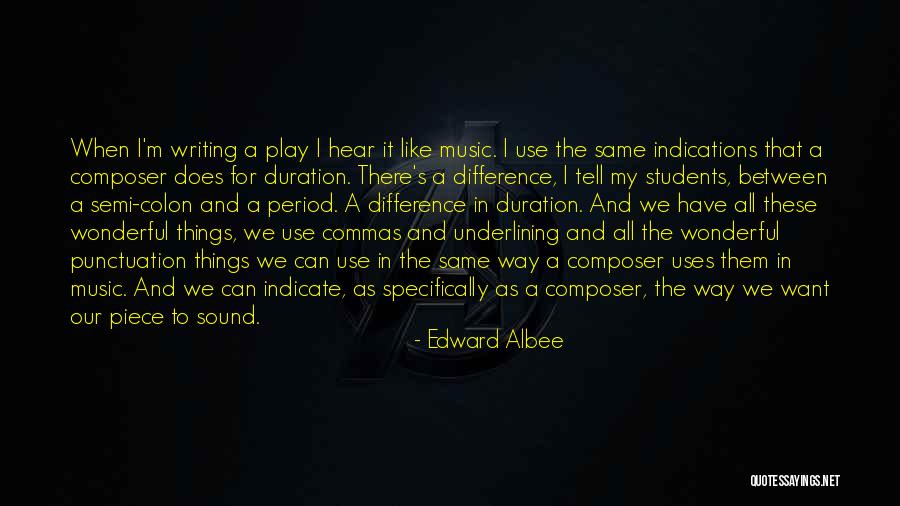 Commas Between Quotes By Edward Albee