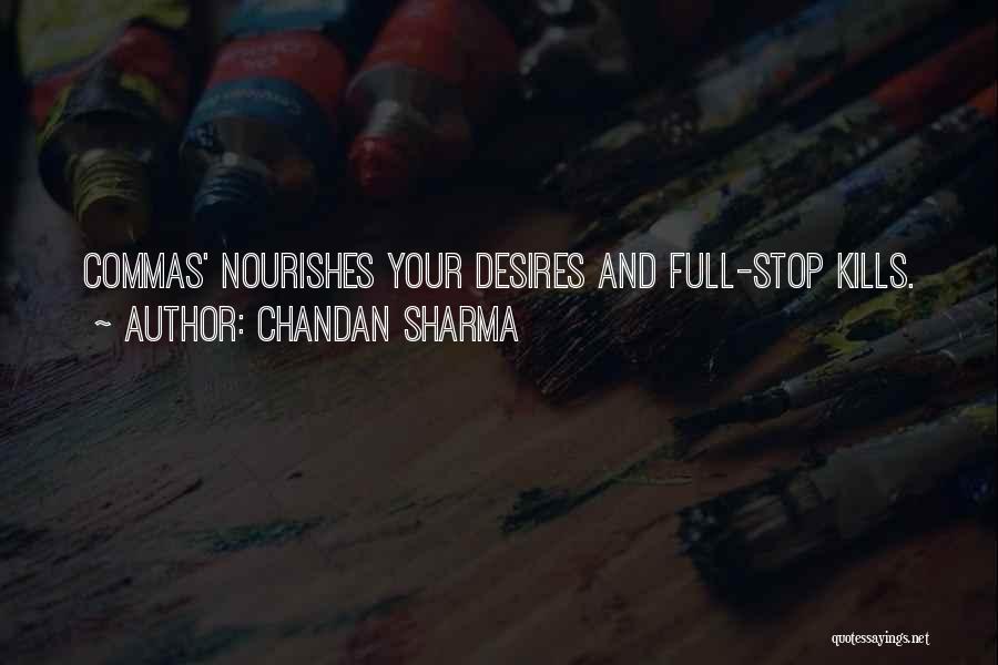 Commas Quotes By Chandan Sharma