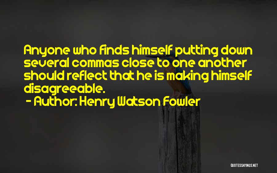Commas Quotes By Henry Watson Fowler
