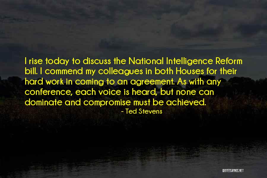 Commend Quotes By Ted Stevens Commend Quotes By Ted Stevens
