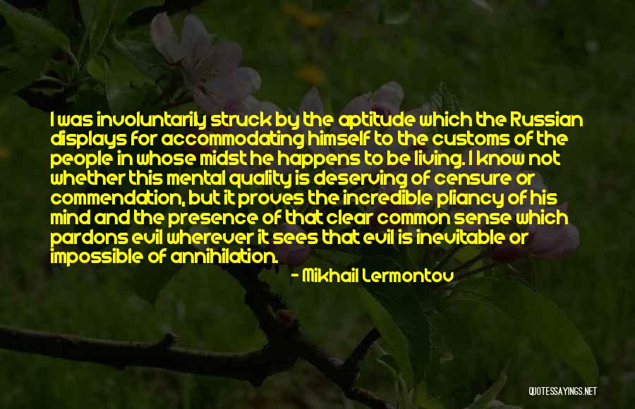 Commendation Quotes By Mikhail Lermontov Commendation Quotes By Mikhail Lermontov