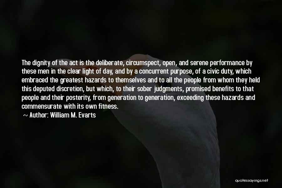 Commensurate Quotes By William M. Evarts