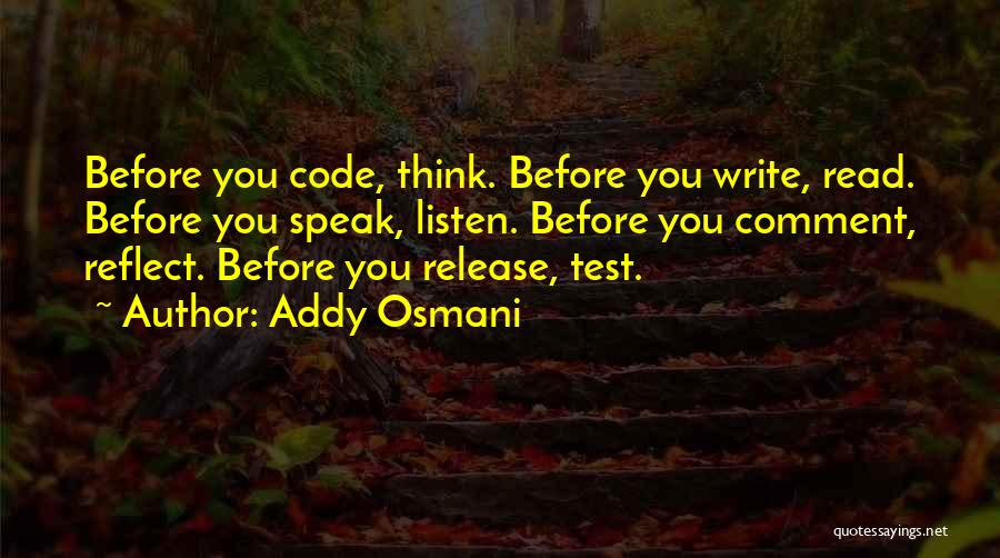 Comment Quotes By Addy Osmani