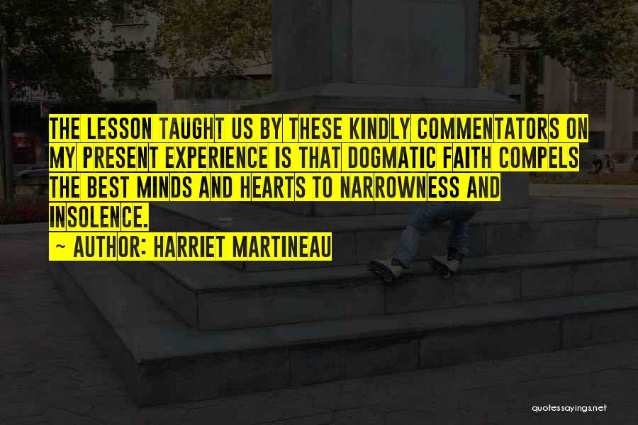 Commentators Quotes By Harriet Martineau