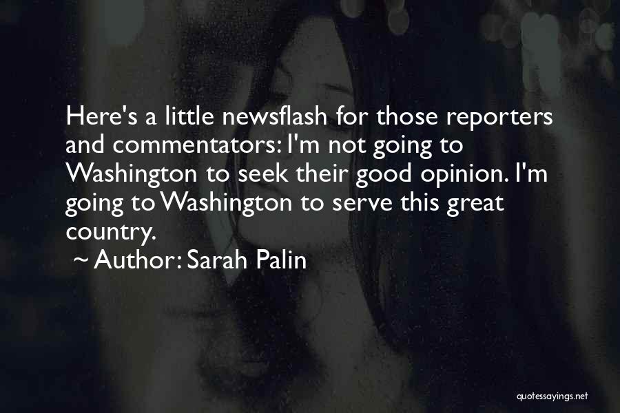 Commentators Quotes By Sarah Palin