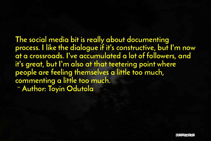 Commenting Quotes By Toyin Odutola