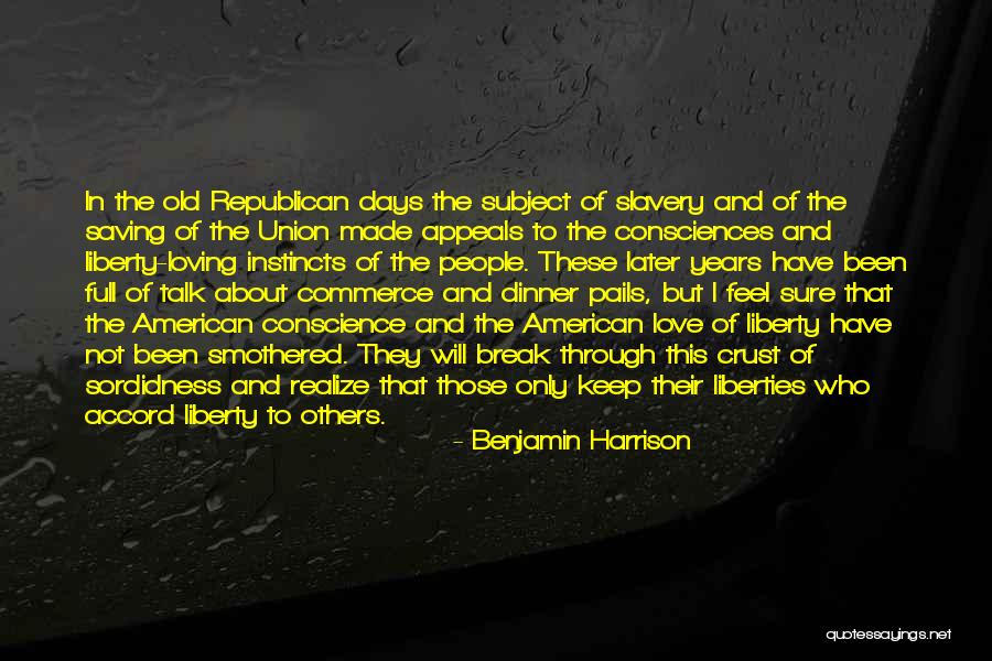 Commerce Subject Quotes By Benjamin Harrison