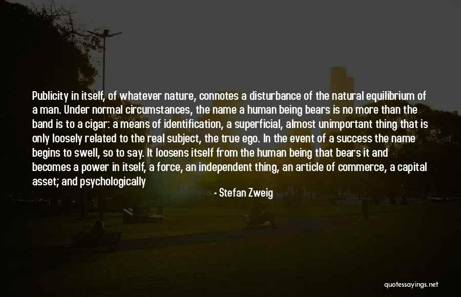 Commerce Subject Quotes By Stefan Zweig