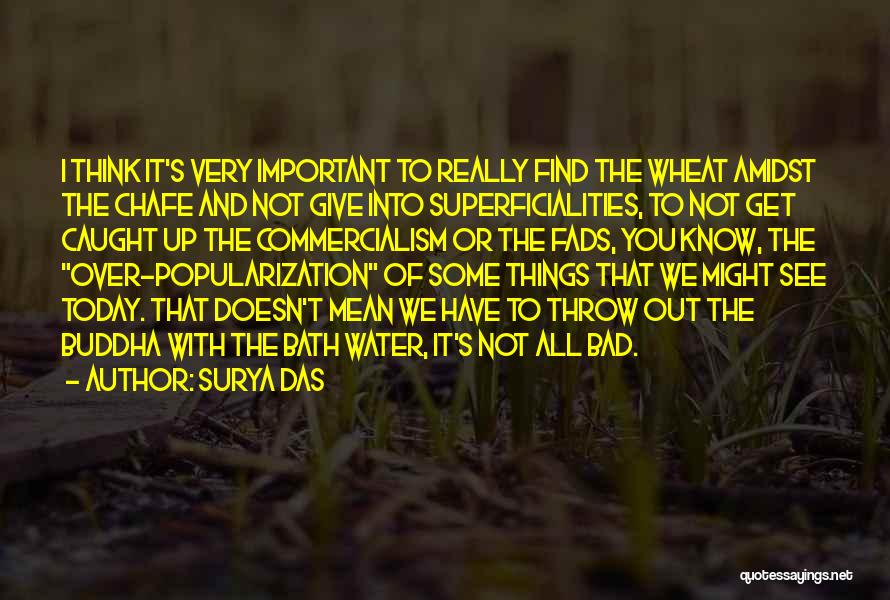 Commercialism Quotes By Surya Das