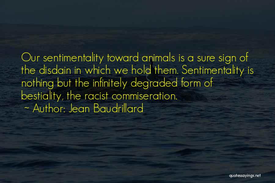 Commiseration Quotes By Jean Baudrillard