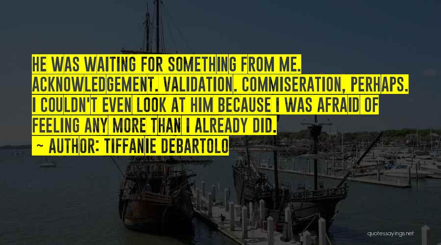 Commiseration Quotes By Tiffanie DeBartolo