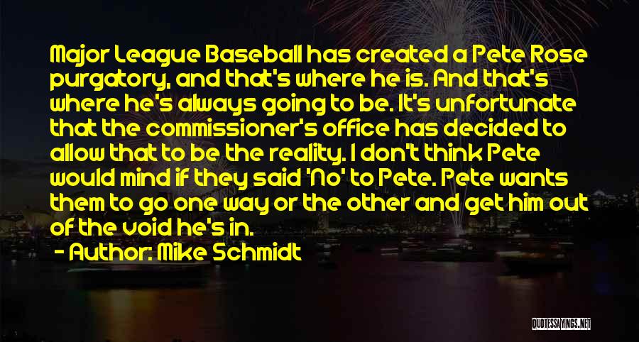 Commissioner Quotes By Mike Schmidt