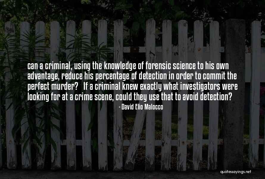 Commit Crime Quotes By David Elio Malocco