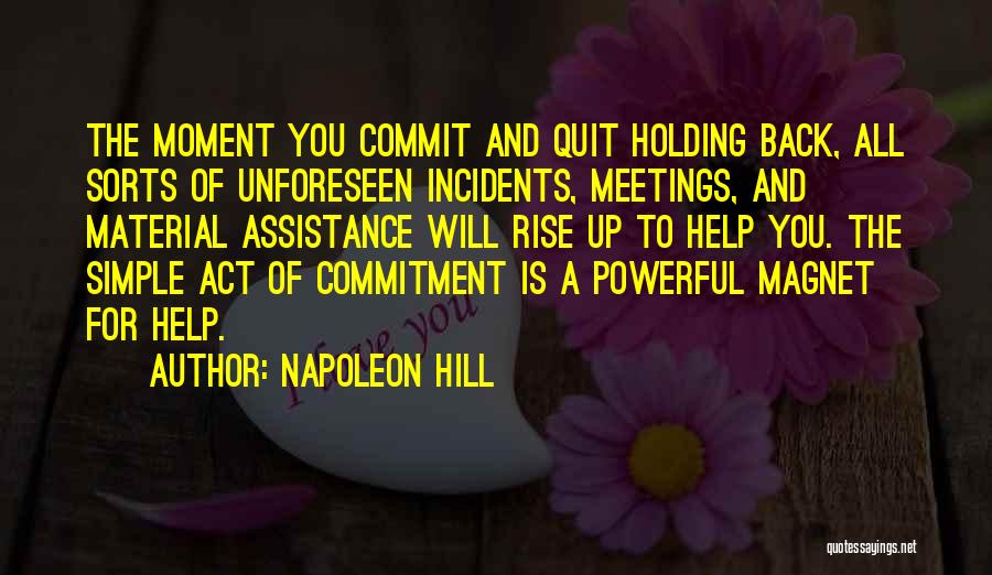 Commit Inspirational Quotes By Napoleon Hill