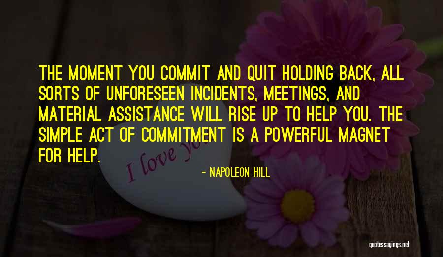 Commit Inspirational Quotes By Napoleon Hill