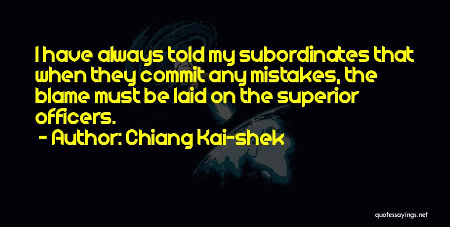 Commit Mistakes Quotes By Chiang Kai-shek