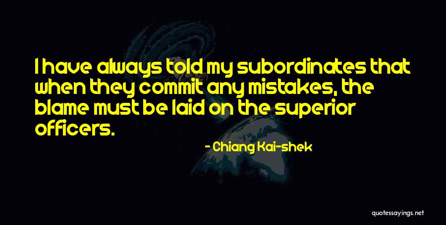 Commit Mistakes Quotes By Chiang Kai-shek