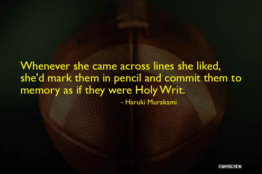 Commit Quotes By Haruki Murakami