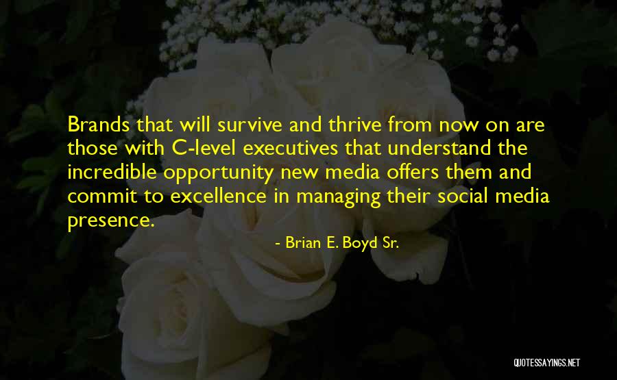Commit Yourself To Excellence Quotes By Brian E. Boyd Sr. Commit Yourself To Excellence Quotes By Brian E. Boyd Sr.