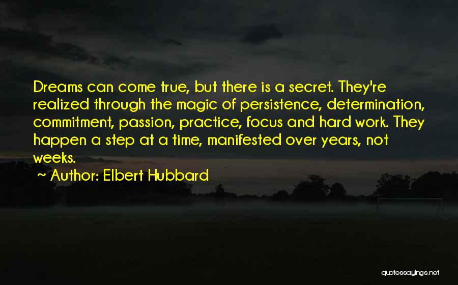 Commitment And Hard Work Quotes By Elbert Hubbard