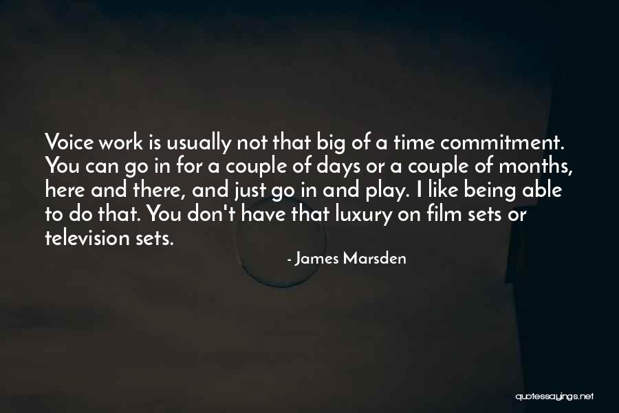 Commitment For Work Quotes By James Marsden Commitment For Work Quotes By James Marsden