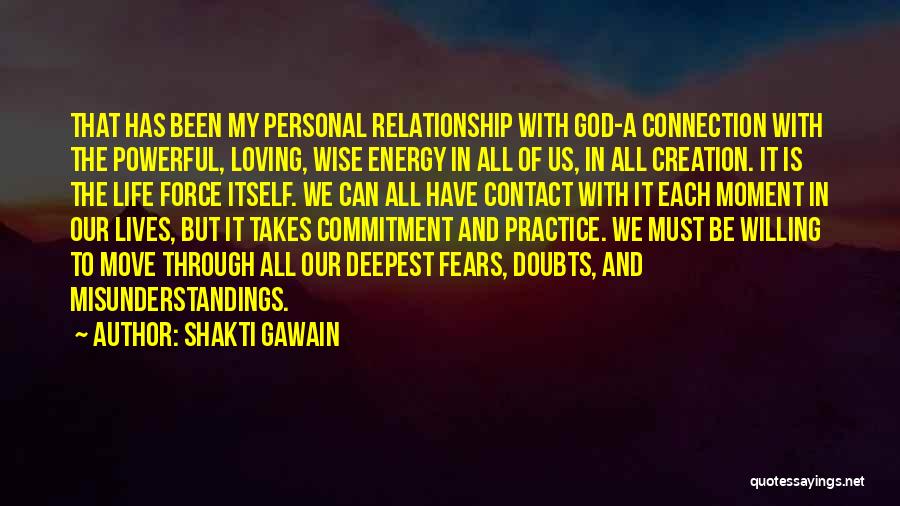 Commitment God Quotes By Shakti Gawain