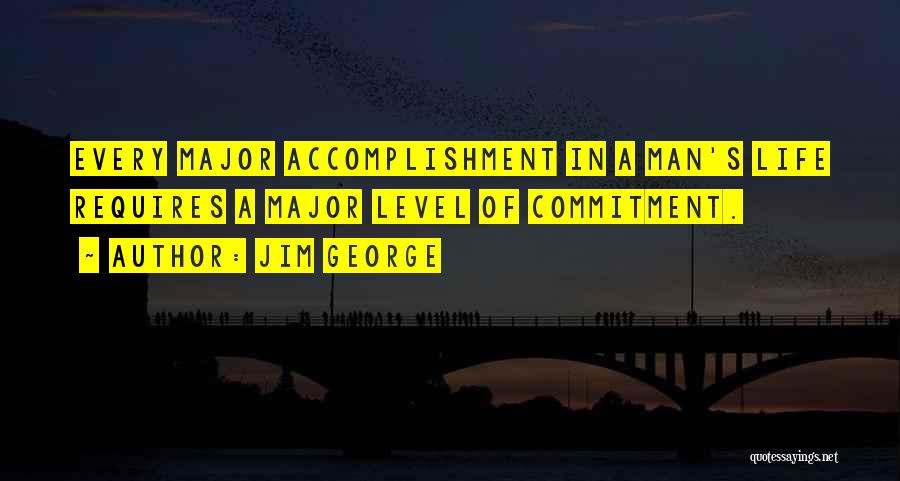 Commitment In Love Quotes By Jim George