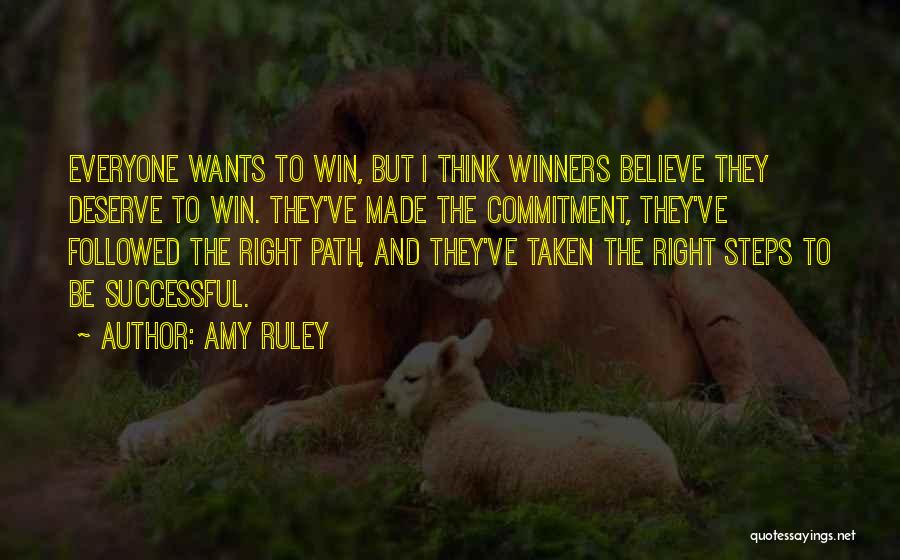 Commitment In Sports Quotes By Amy Ruley