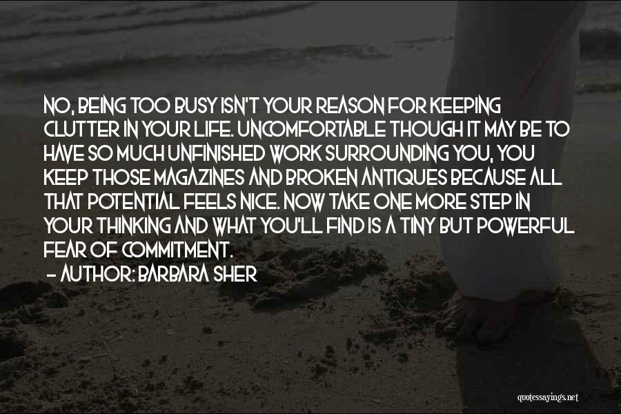Commitment In Work Quotes By Barbara Sher