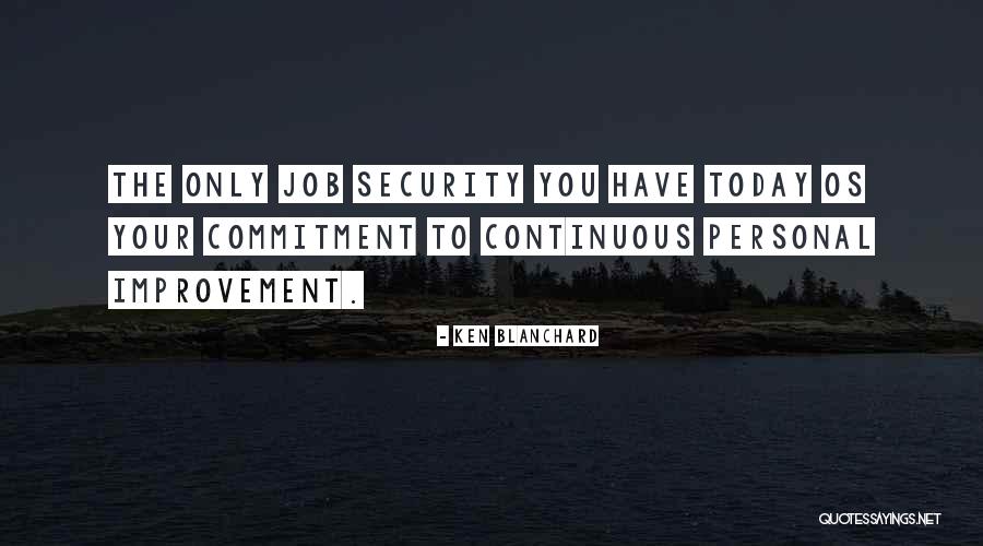 Commitment Job Quotes By Ken Blanchard