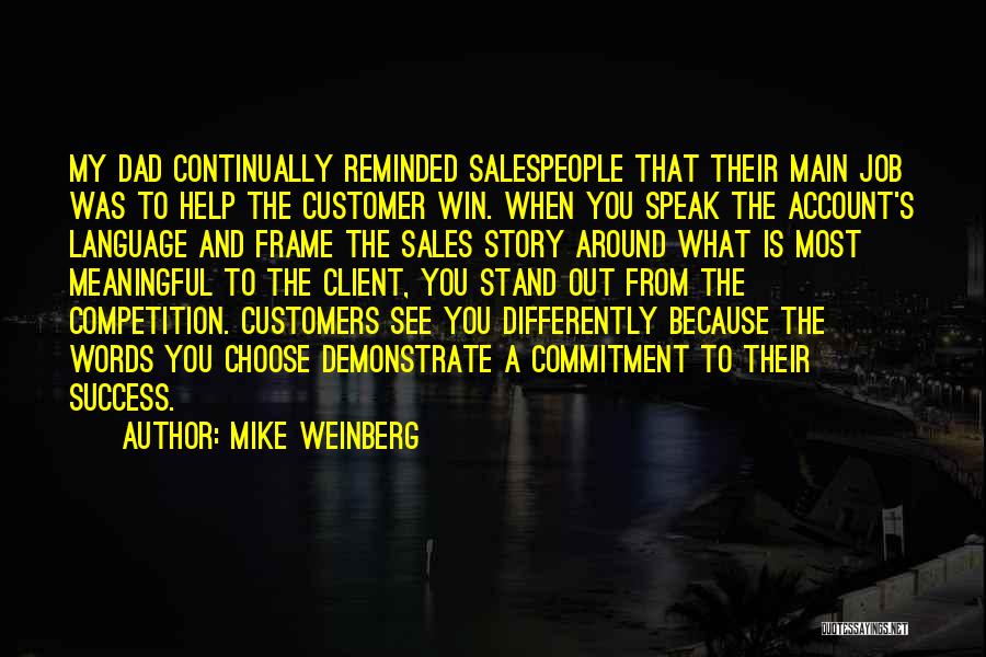 Commitment Job Quotes By Mike Weinberg